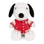 Peluche Snoopy assis avec bombers universitaire