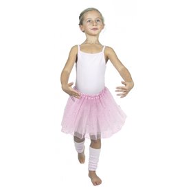 Tutu Fee Rose avec etoiles hologramme 6-8 ans