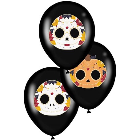 Sachet de 6 ballons Dias de los muertos