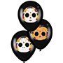 Sachet de 6 ballons Dias de los muertos