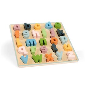 Puzzle encastrement alphabet minuscules en Bois