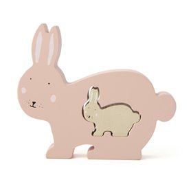 Puzzle bebe en bois Lapin - Mr Rabbit