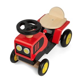 Porteur en bois en forme de tracteur
