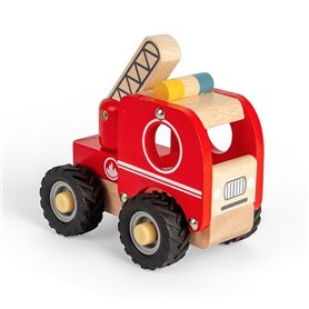 Camion de pompier en bois