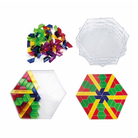 Scope - ensemble de 600 pièces transparentes en couleur - set de classe - jeu Montessori