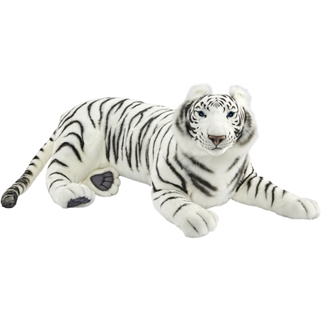 Hansa Peluche Géante Tigre Blanc Couche 100cmL