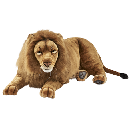 Hansa Peluche Geante Lion Couche 100cmL