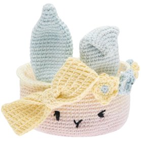 Ricorumi Kit a crochet Corbeille de Paques pastel