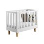 Lounge Lit évolutif Bébé 70x140 blanc/bois