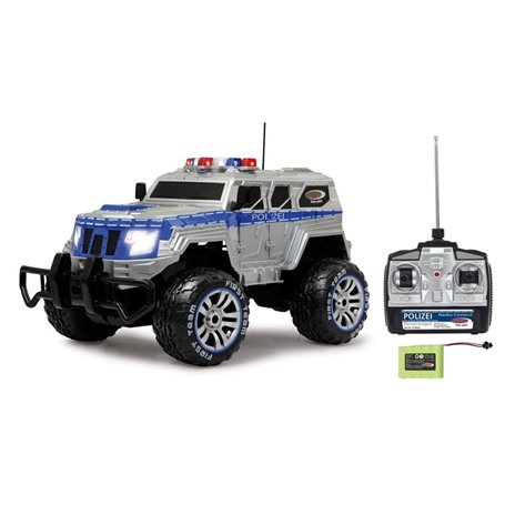 Police véhicule blindé Monstertruck 1:12 27MHz LED incl. Batterie & chargeur inkl. Akku & Ladegerät