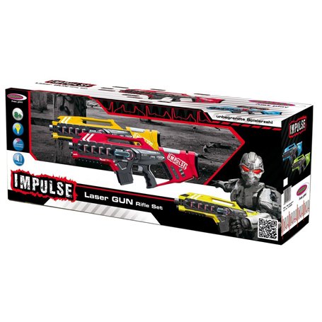 Impulse Laser Gun Rifle Set jaune/rouge