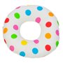 Coussin rond post natal boules de printemps + blanc