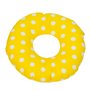 Coussin rond post natal pois de jaune