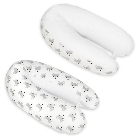 Coussin maternité pre/post natal usages multiples Renards  blanc