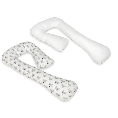 Coussin d'accouchement pre/post natal Renards  blanc