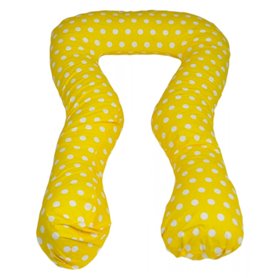 coussin à usages multiples pois de jaune