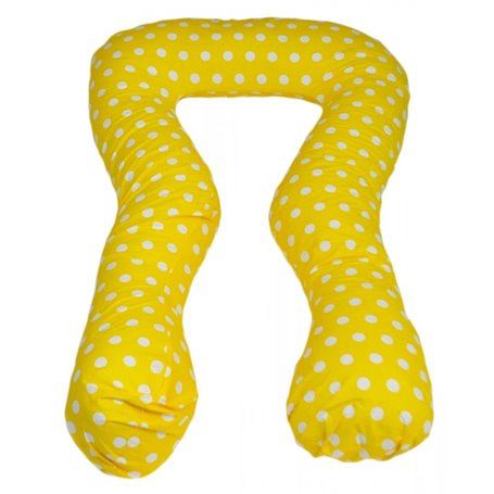 coussin à usages multiples pois de jaune