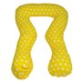 coussin à usages multiples pois de jaune