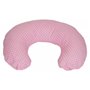 Coussin appui-tête rose à carreaux