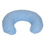 Coussin appui-tête bleu à carreaux