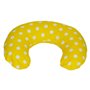 Coussin appui-tête pois de jaune