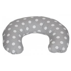 Coussin appui-tête pois de gris