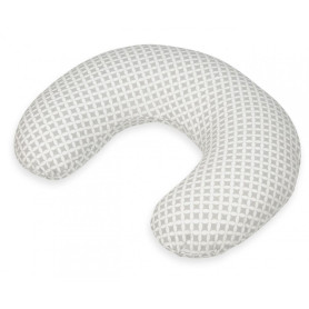 Coussin appui-tête carreaux gris