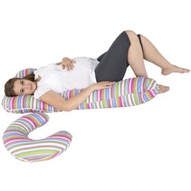 Ensemble coussins pre/post natal usages multiples confortable bandes du couleur 1