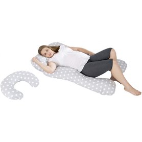 Ensemble coussins d'accouchement pre/post natal pour les femmes pois de gris