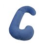 Coussin Minky de maternité forme C bleu