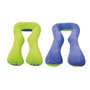 Coussin Grossesse/Allaitement forme en U bleu  vert