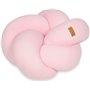 Coussin oreiller décoratif tresse rose clair