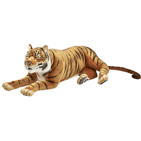 Hansa Peluche Geante Tigre Brun Couche 150 cm L