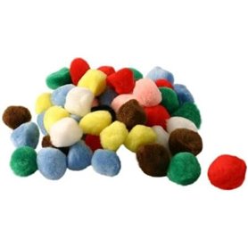 sachet de 100 pompons assortis