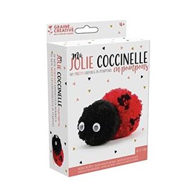 Kit de pompons ma jolie coccinelle