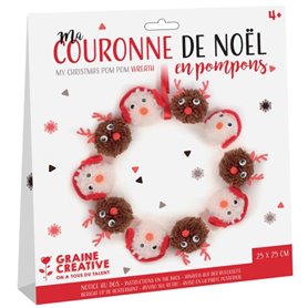 kit couronne noel pompons