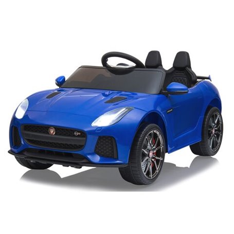 Ride-on Jaguar F-typee SVR bleu 12V