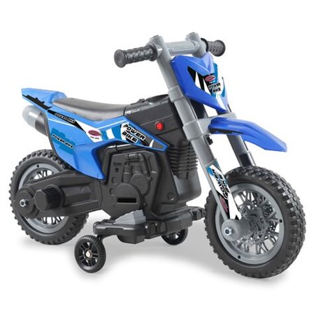 Ride-on Moto Power Bike blu 6V