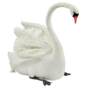 Hansa peluche Geante Cygne Blanc 125 cm H