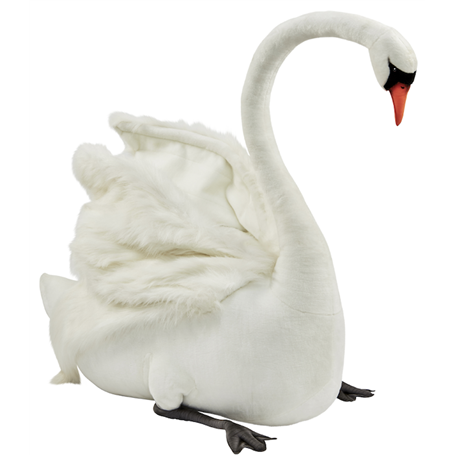 Hansa peluche Geante Cygne Blanc 125 cm H