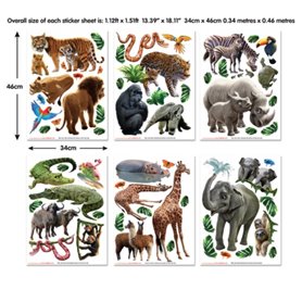 Walltastic 46528 Kit Decoratif Aventure dans la Jungle