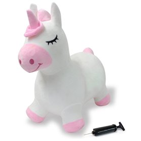 Licorne animal rebondissant avec pompe