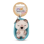 PELUCHE PORTE-CLES 8 CM - CHAT SIAMOIS ENDORMI