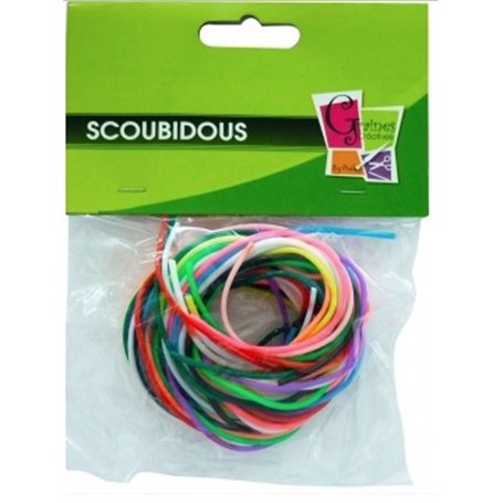 Sachet 12 fils scoubidous couleur vives