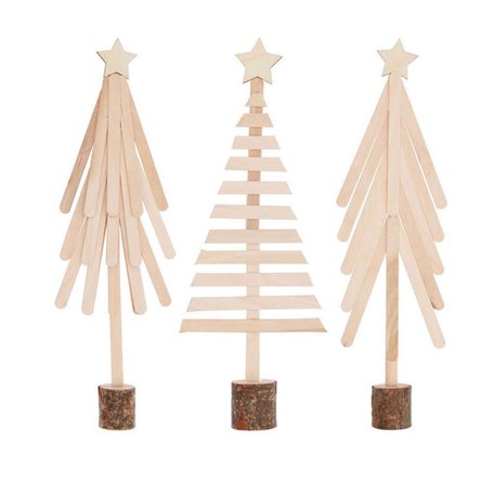 Kit de bricolage Baton de bois - Sapins