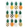 12 tickers ananas effet 3D 45mm