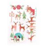 8 stickers chipboard theme Noel