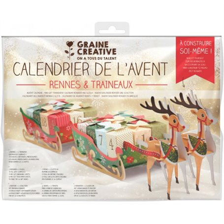 Kit calendrier de l avent Rennes et Traineaux