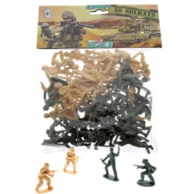 lot 50 soldats en plastiques