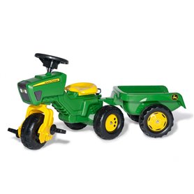 Rolly Toys Tracteur a Pedale + Remorque rollyTrac John Deere